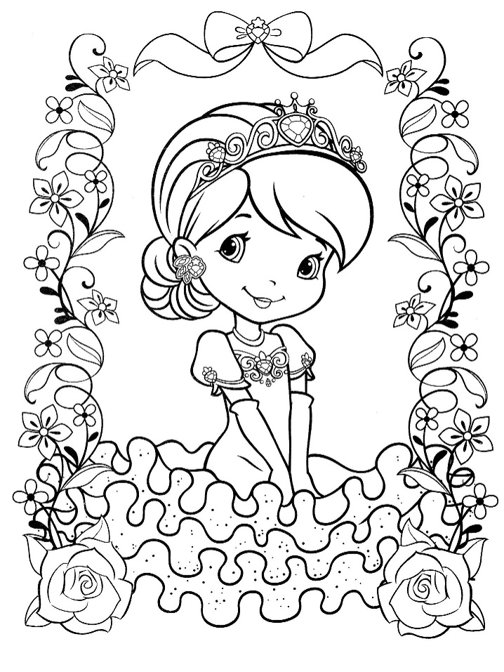 Desenho de Moranguinho Grátis para Imprimir e Pintar