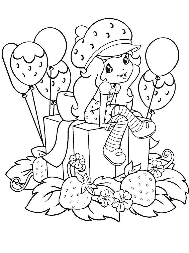 Desenho de Moranguinho Imagens para Colorir e Pintar