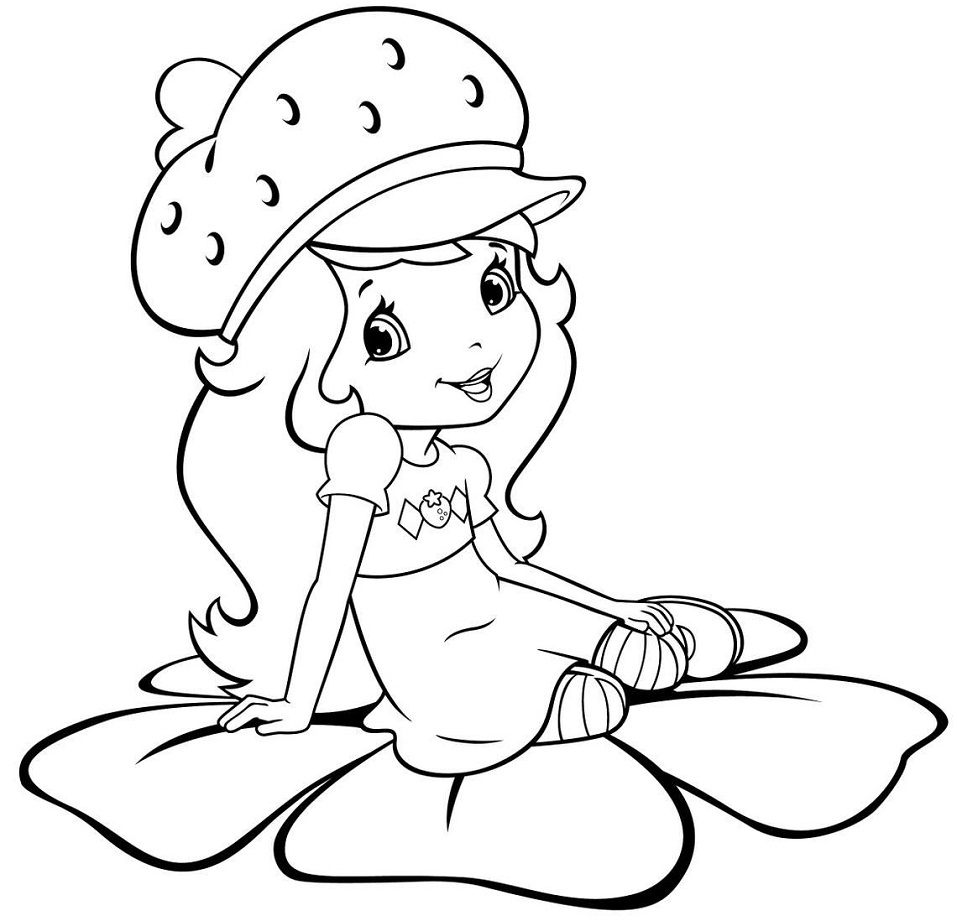 Desenho de Moranguinho para Pintar