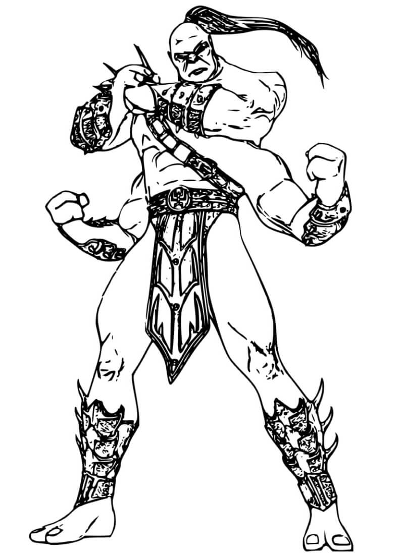 Desenho Goro para Colorir e Pintar