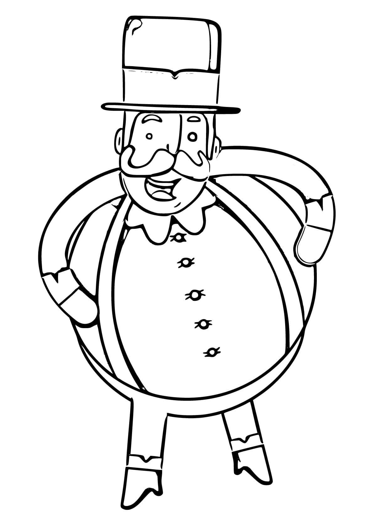 Desenho de Mundo Bita Feliz para Colorir e Pintar