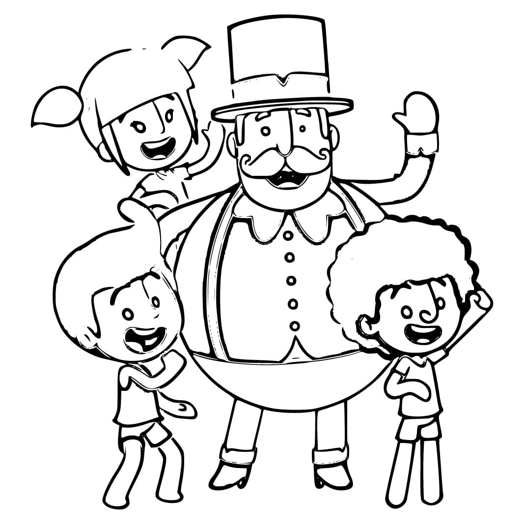 Desenho de Mundo Bita Grátis para Crianças para Colorir e Pintar