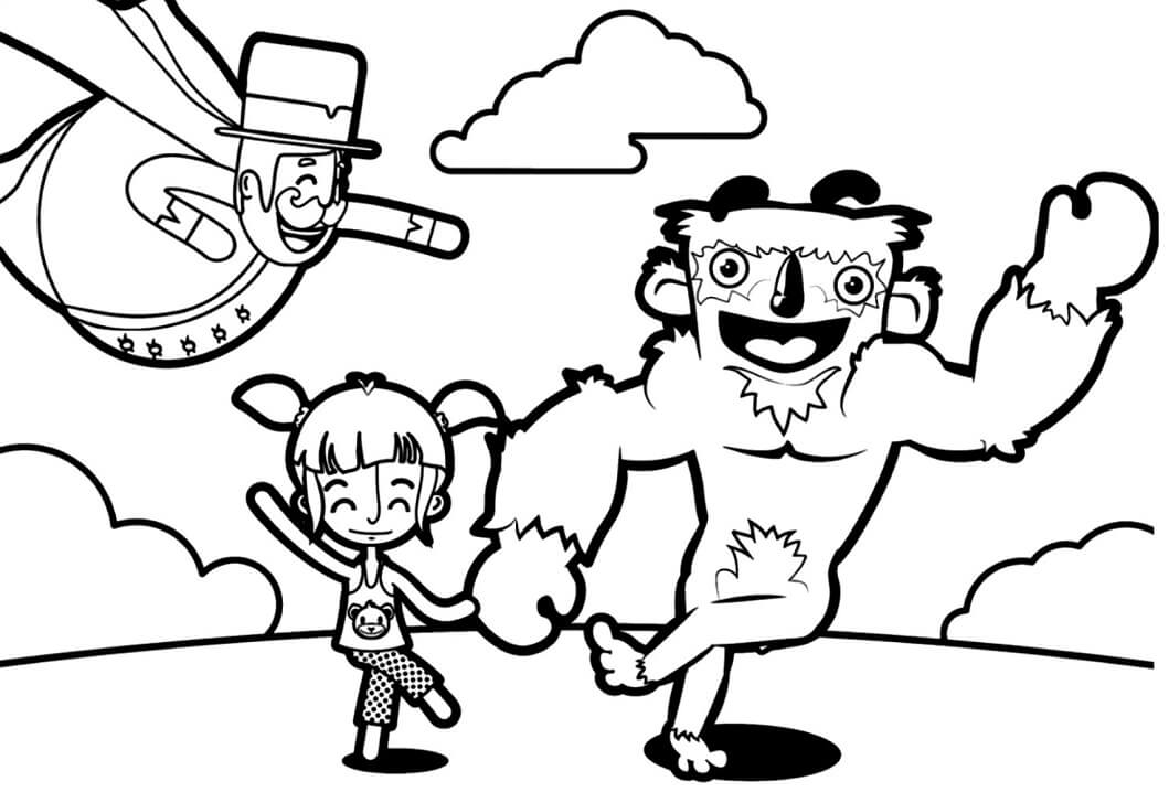 Desenho de Mundo Bita Imprimivel Grátis e Pintar