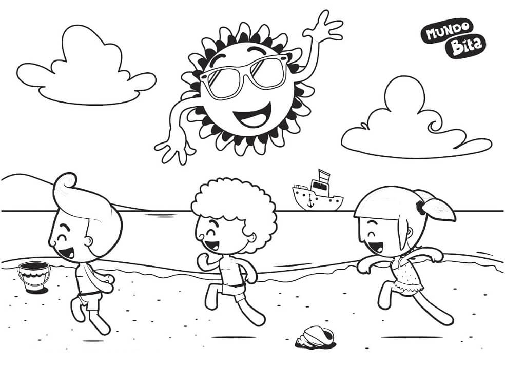 Desenho de Mundo Bita para Pintar