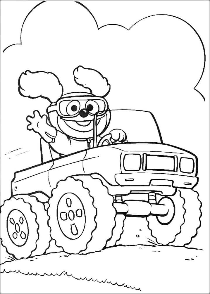Desenho Bebê Rowlf de Muppet Babies para Colorir e Pintar