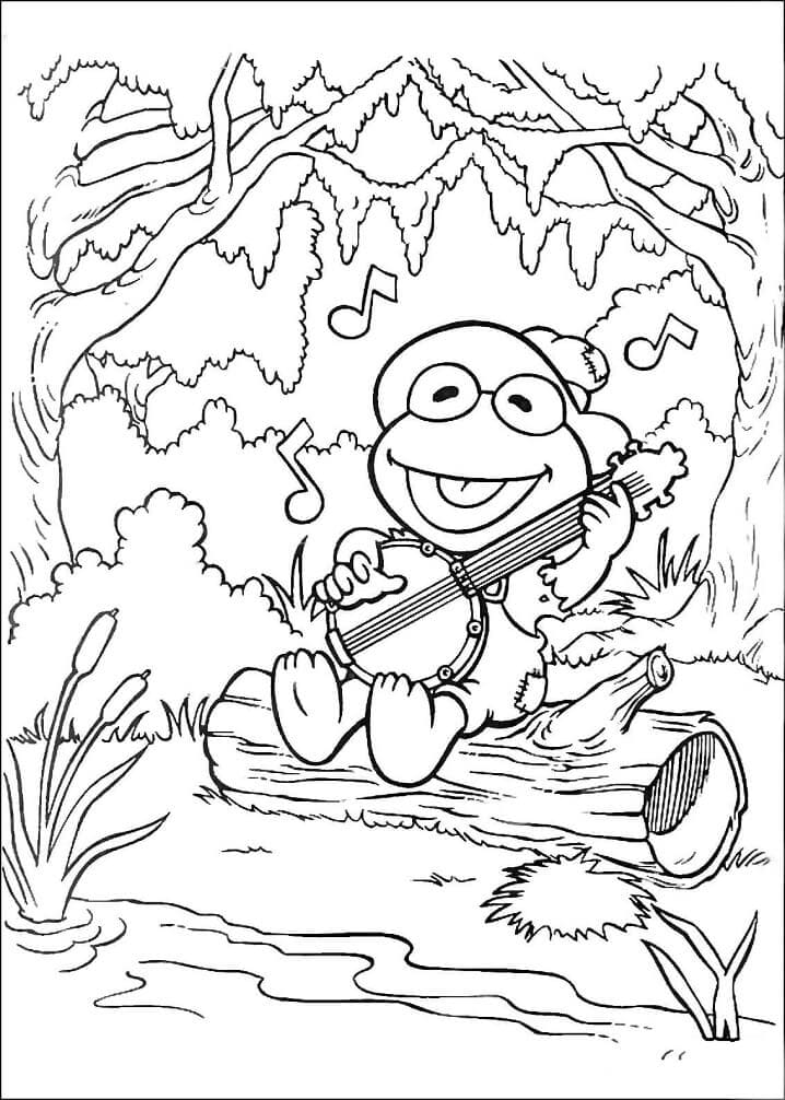 Desenho de Muppet Babies para Colorir Pdf e Pintar