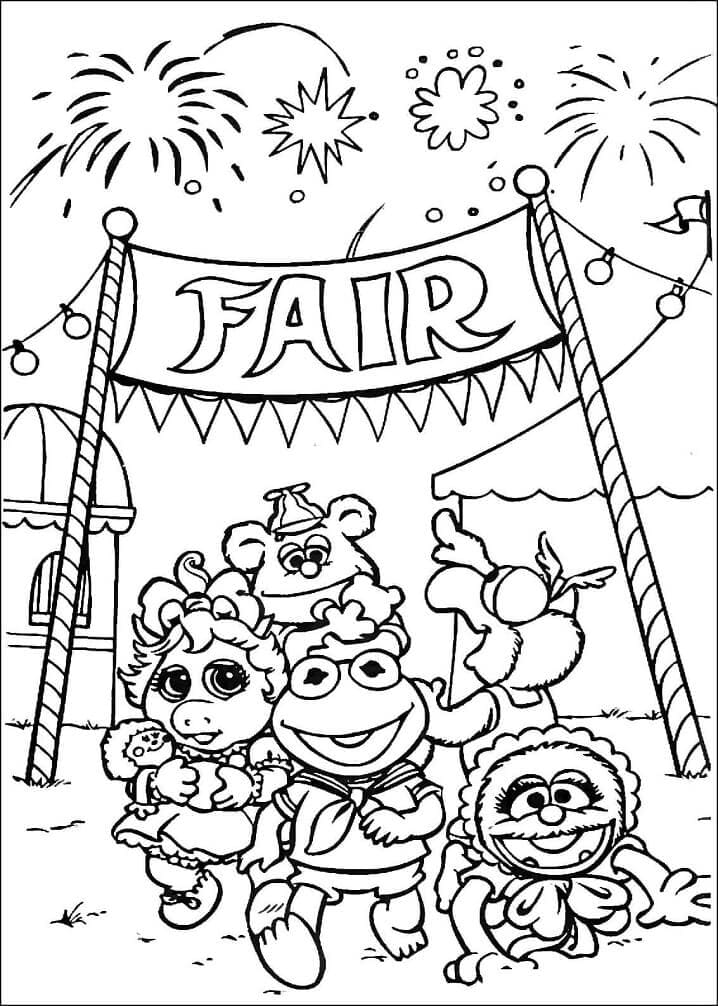 Desenho de Muppet Babies para Imprimir Grátis e Pintar