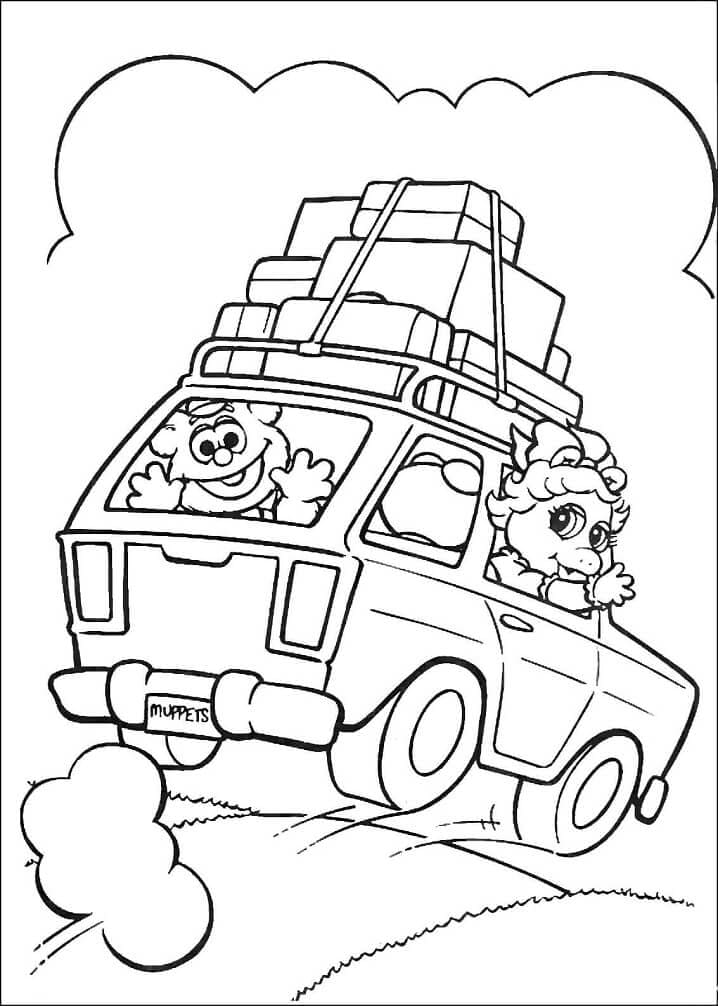 Desenho de Muppet Babies para Pintar