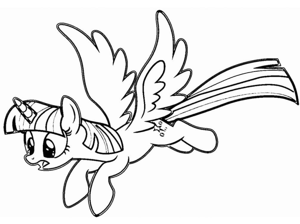 Desenho de Imagem de Twilight Sparkle para Colorir e Pintar