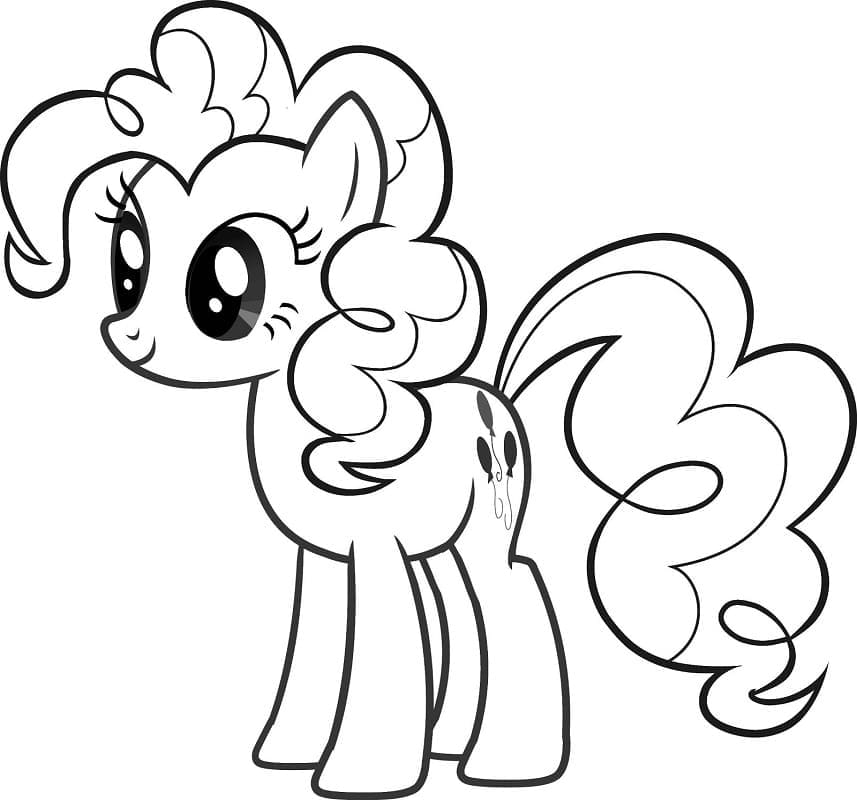 Desenho de Incrível Pinkie Pie para Colorir e Pintar