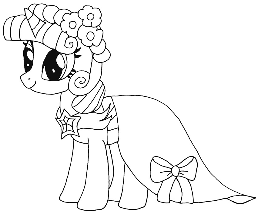 Desenho de My Little Pony Imagens para Colorir e Pintar