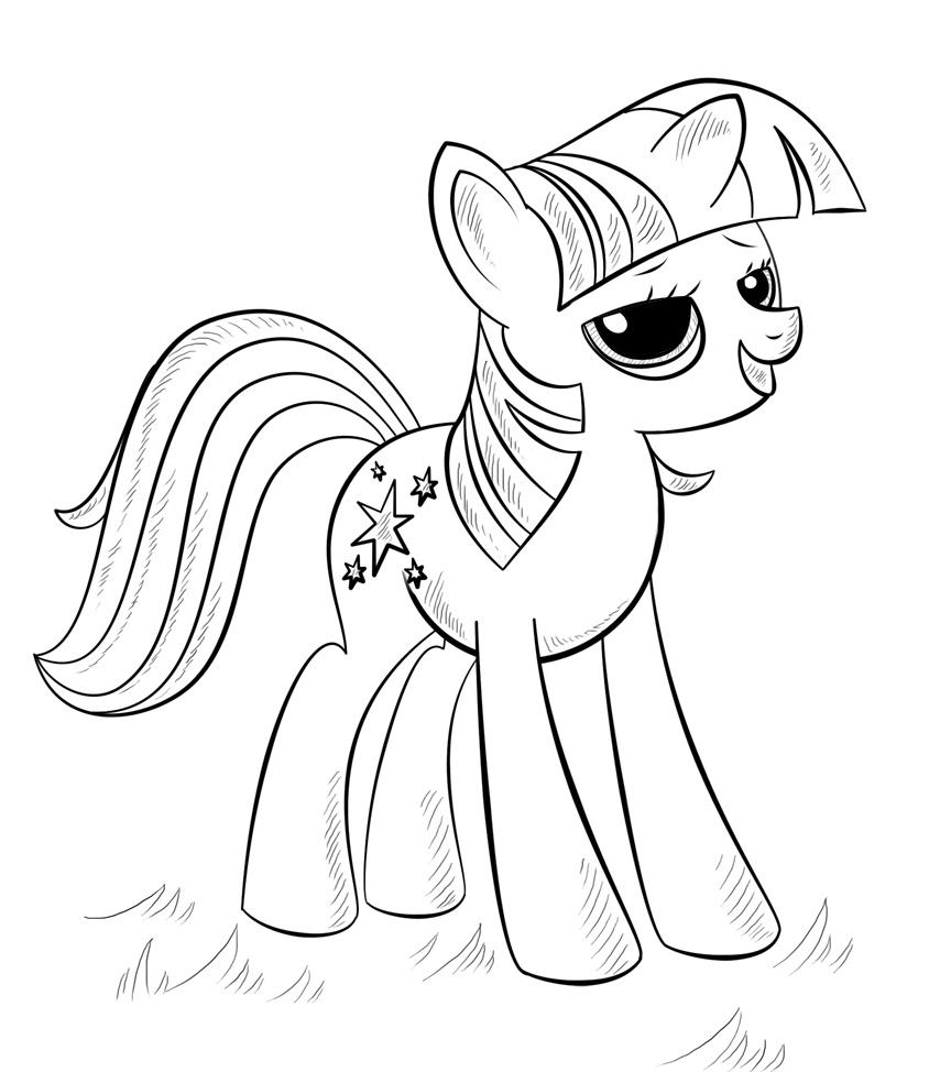 Desenho de My Little Pony para Colorir Pdf e Pintar