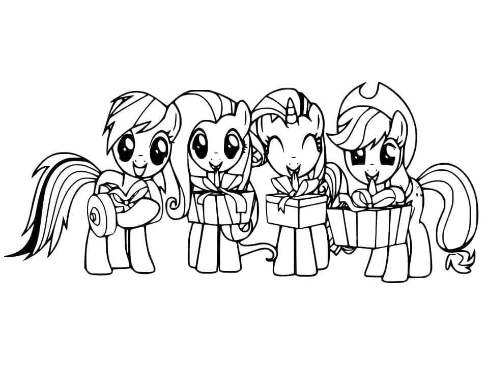 Desenho de My Little Pony para Crianças para Colorir e Pintar