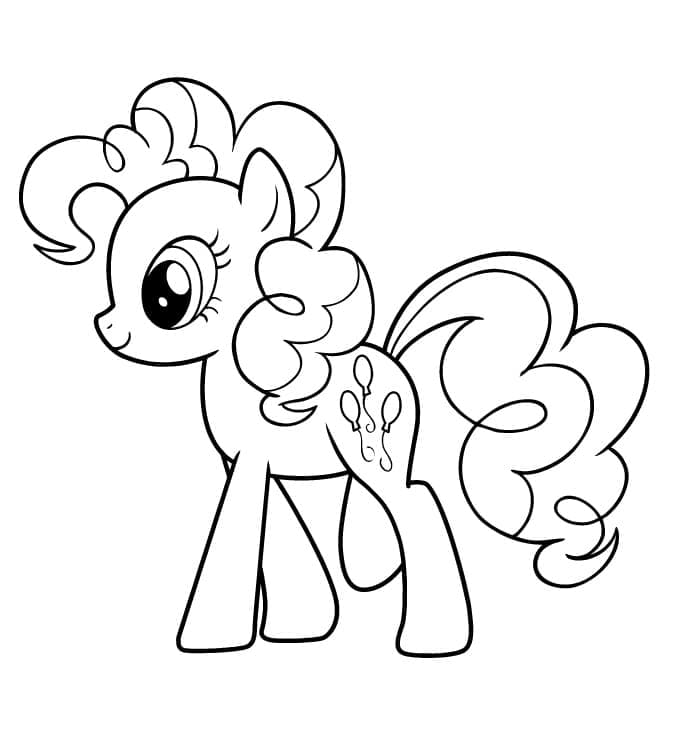 Desenho de Pinkie Pie de My Little Pony para Colorir e Pintar
