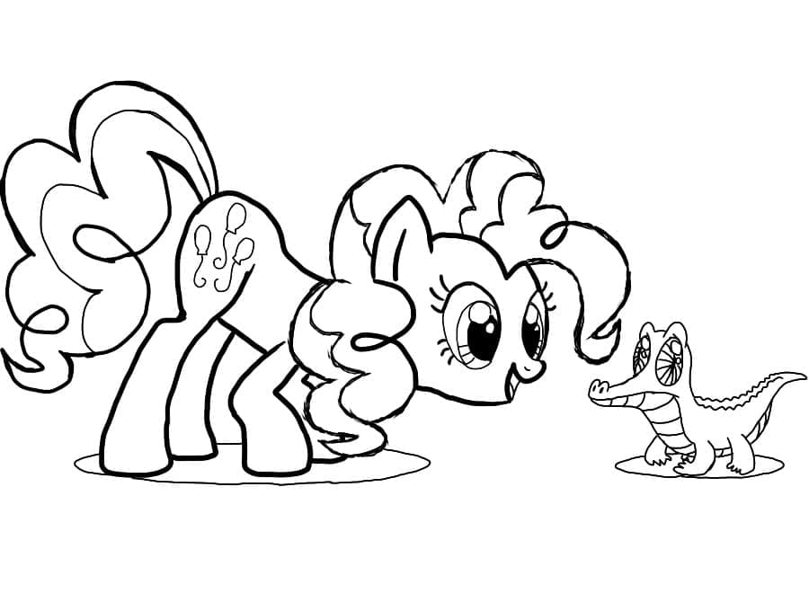 Desenho de Pinkie Pie Desenhos para Imprimir e Pintar
