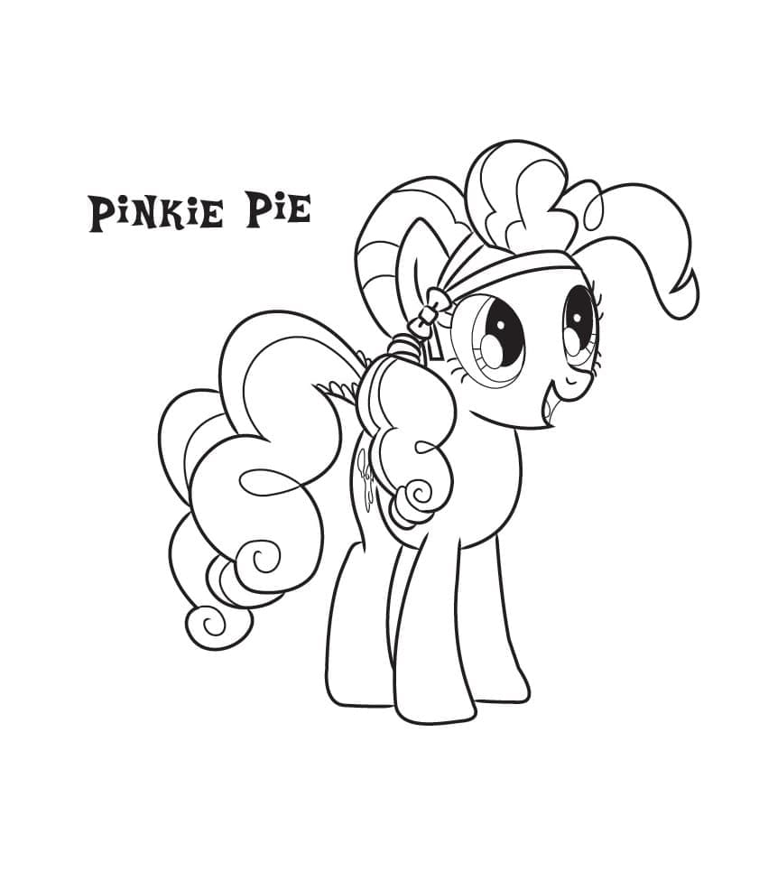 Desenho de Pinkie Pie para Colorir Grátis e Pintar