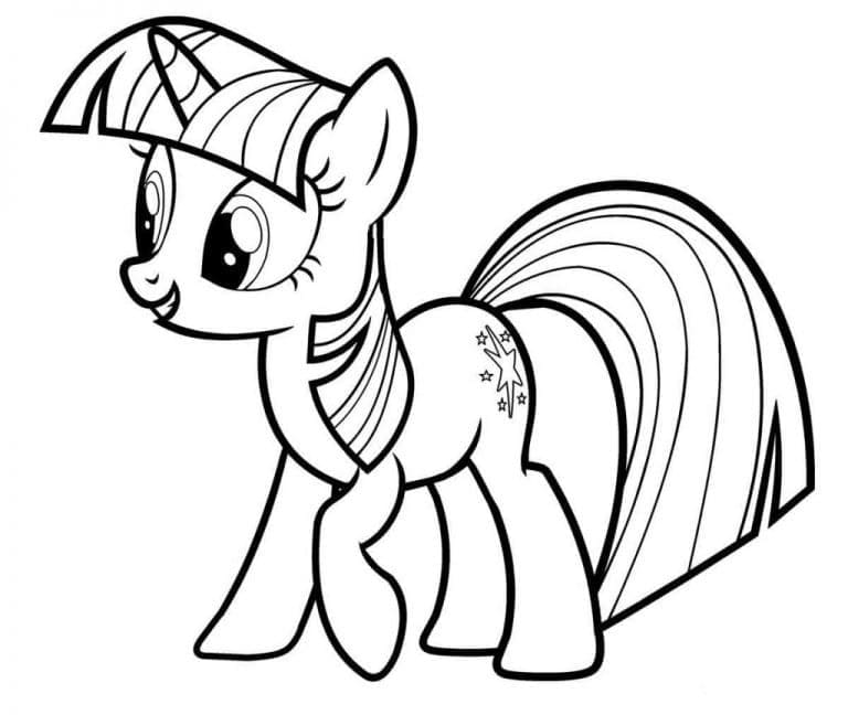 Desenho de Twilight Sparkle My Little Pony para Colorir e Pintar