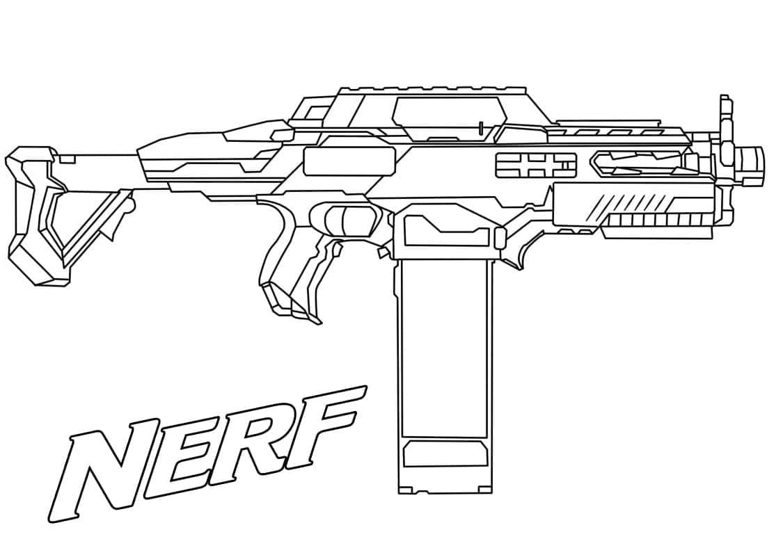 Desenho de Nerf Automática para Colorir e Pintar