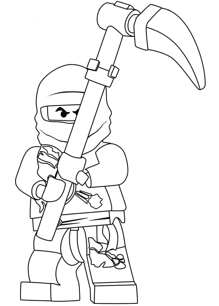 Desenho de Cole Lego Ninjago para Colorir e Pintar