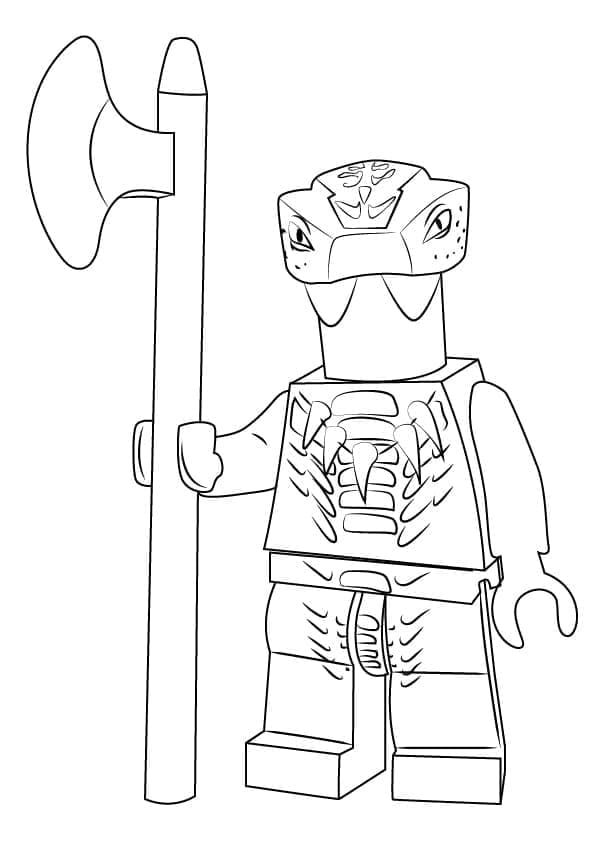 Desenho de Fang Suei de Lego Ninjago para Colorir e Pintar