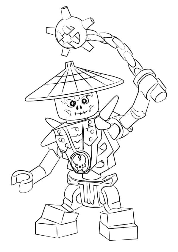 Desenho de Frakjaw de Lego Ninjago para Colorir e Pintar