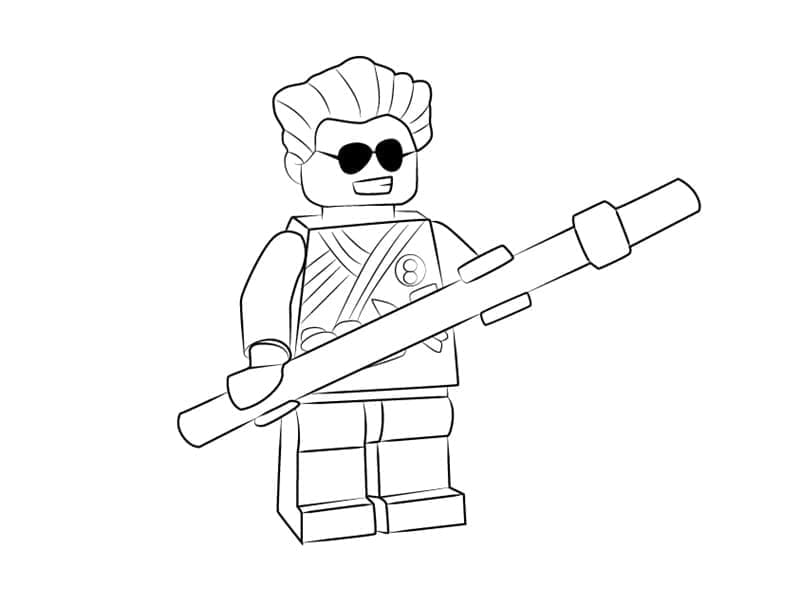 Desenho de Griffin Turner de Lego Ninjago para Colorir e Pintar