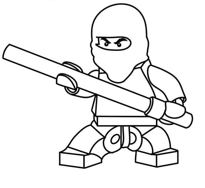 Desenho de Lego Ninjago Grátis para Crianças para Colorir e Pintar