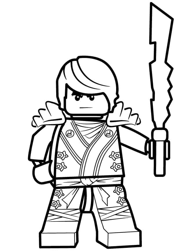 Desenho de Lego Ninjago Grátis para Colorir e Pintar