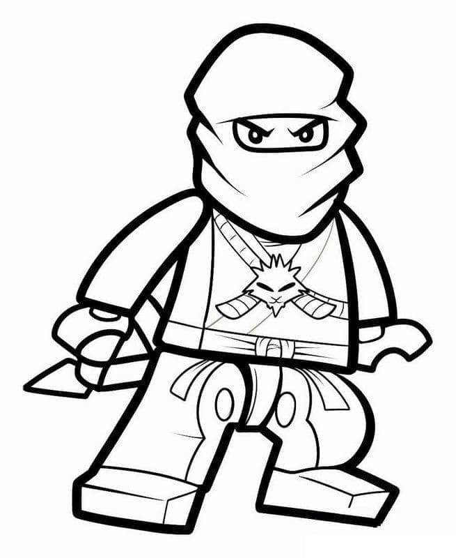 Desenho de Lego Ninjago para Crianças para Colorir e Pintar