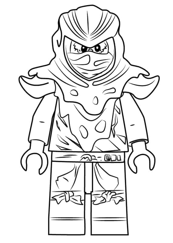 Desenho de Lloyd Morro de Lego Ninjago para Colorir e Pintar