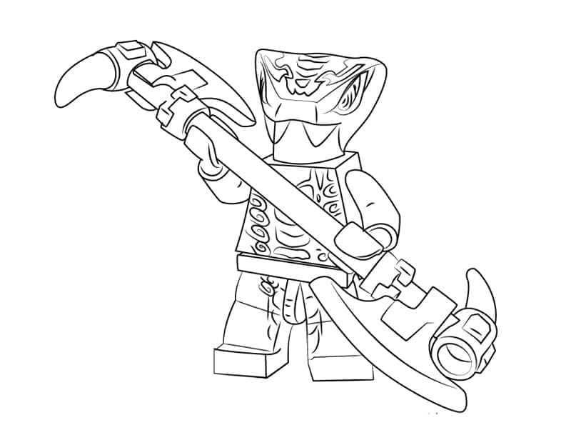 Desenho de Mezmo de Lego Ninjago para Colorir e Pintar