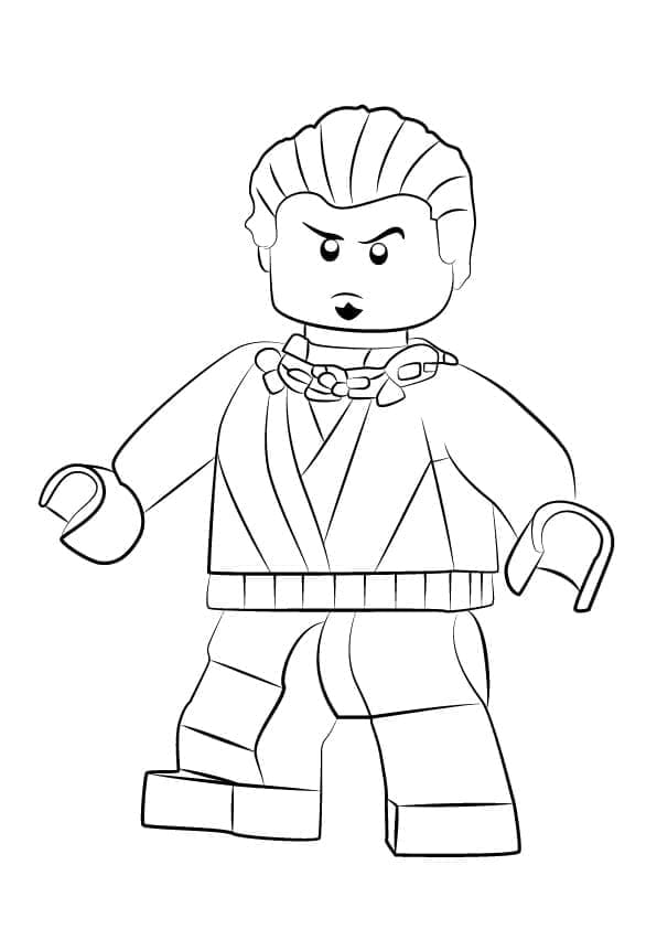 Desenho de Neuro de Lego Ninjago para Colorir e Pintar