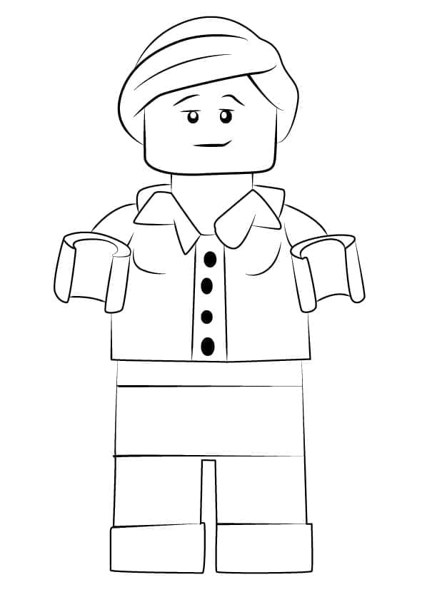 Desenho de Patty Keys de Lego Ninjago para Colorir e Pintar