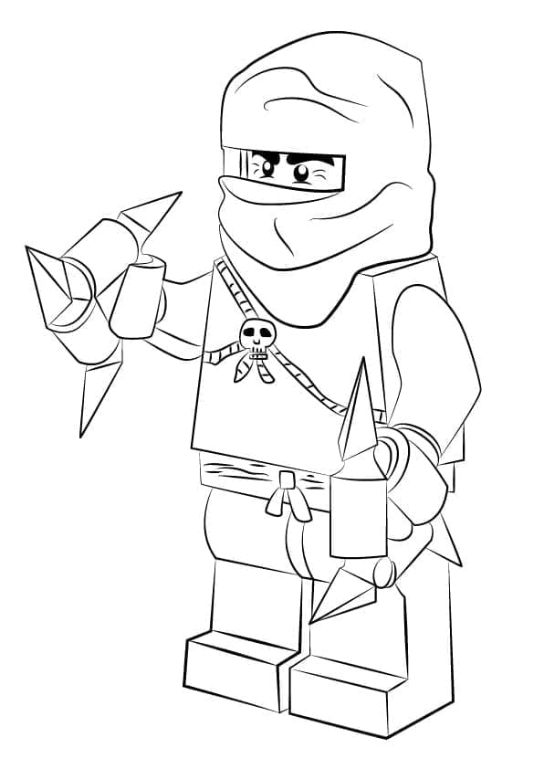 Desenho de Phantom Ninjade Lego Ninjago para Colorir e Pintar