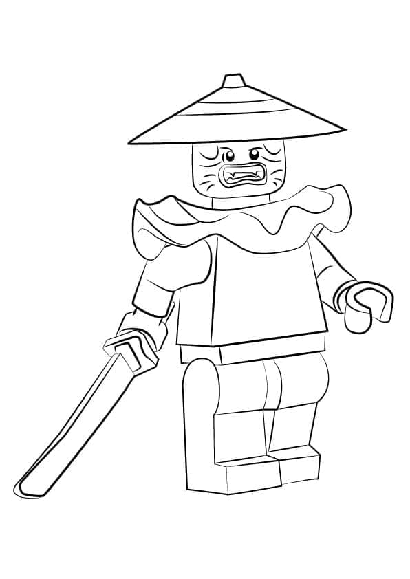 Desenho de Stone Swordsman de Lego Ninjago para Colorir e Pintar