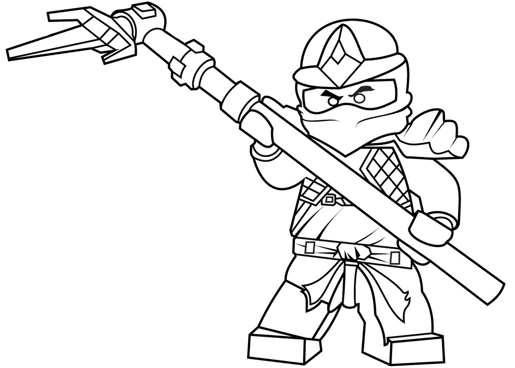 Desenho do Cole Lego Ninjago para Baixar e Colorir e Pintar