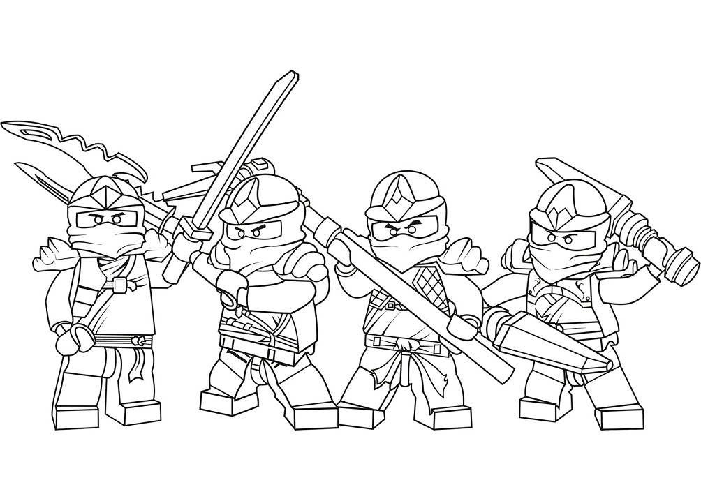 Desenho Imprimivel do Lego Ninjago Zx para Pintar