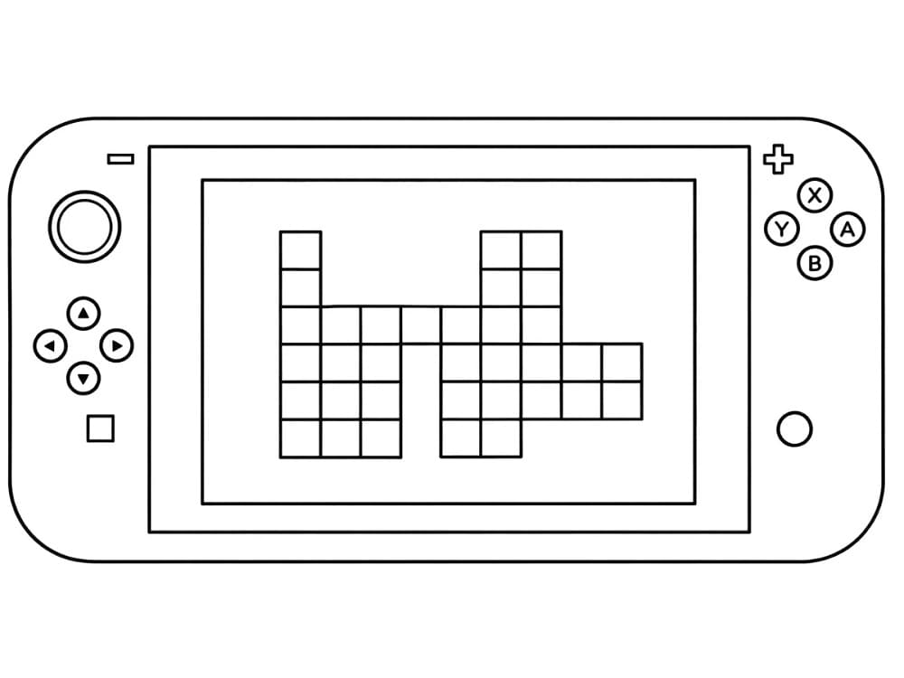 Desenho de Nintendo Switch Imprimivel para Colorir