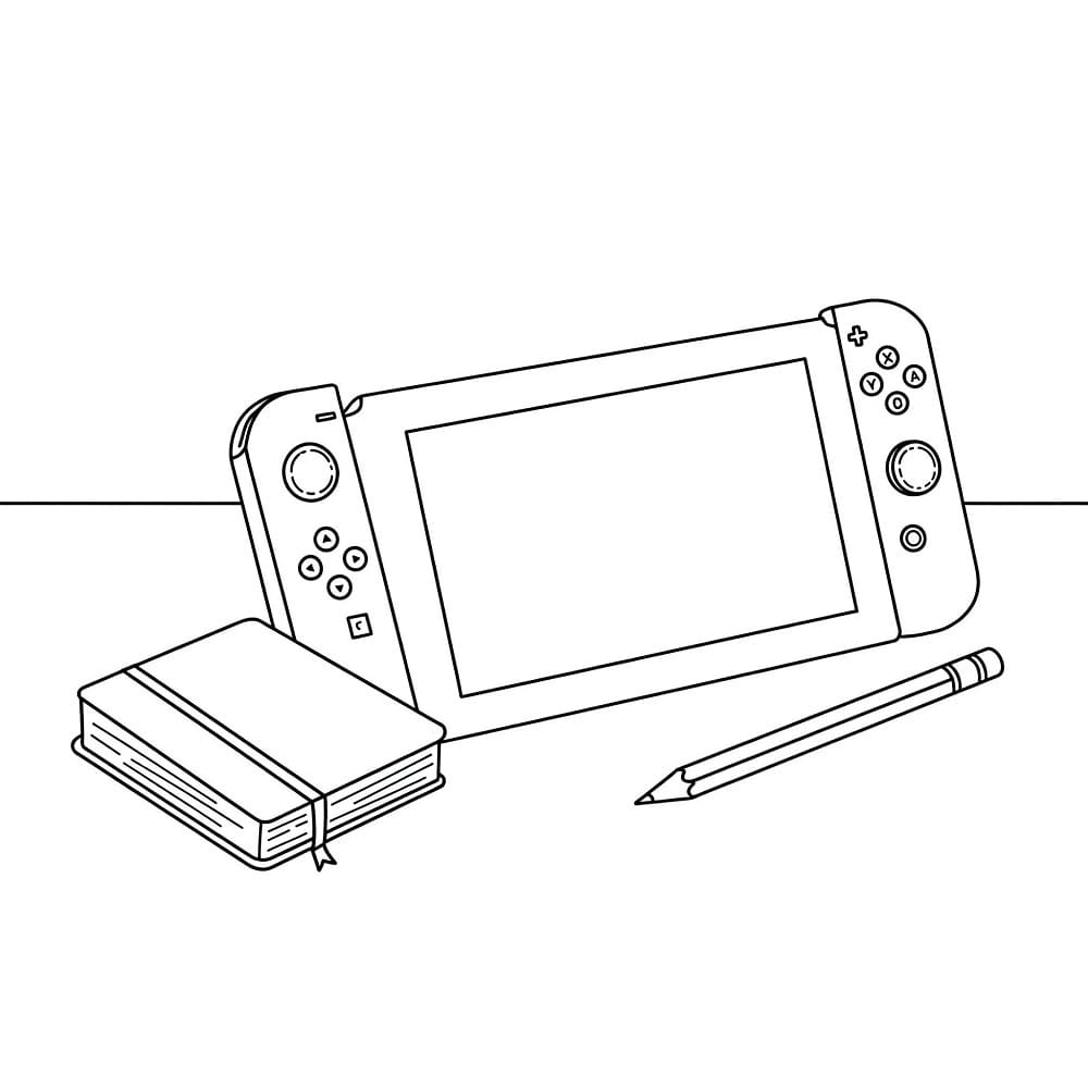 Desenho de Nintendo Switch para Crianças para Colorir