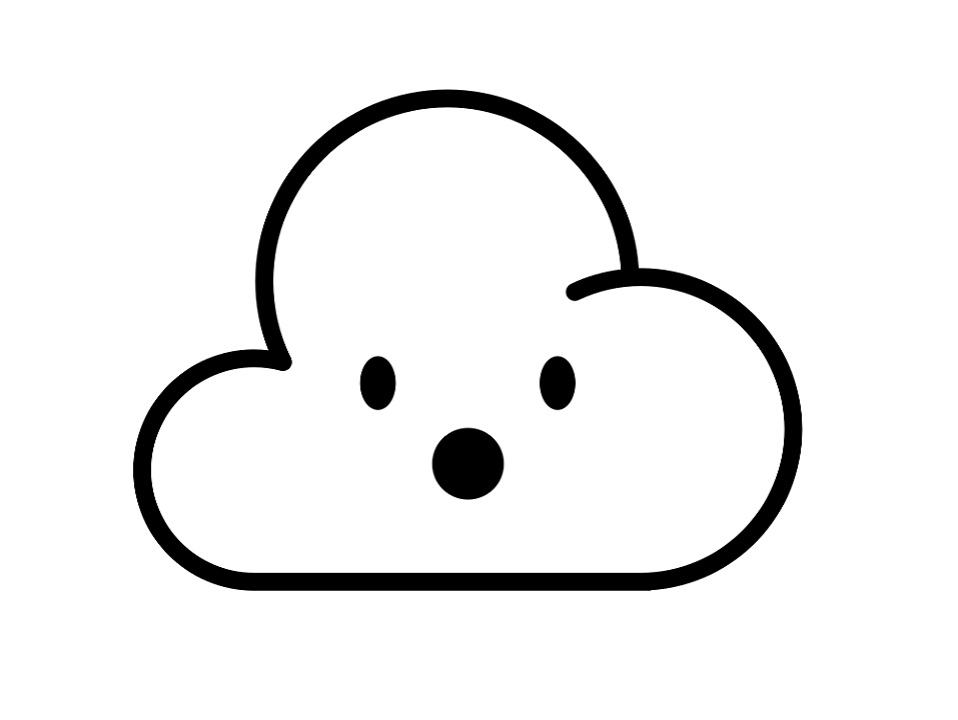 Desenho de Nuvem Baixar Imprimivel e Pintar