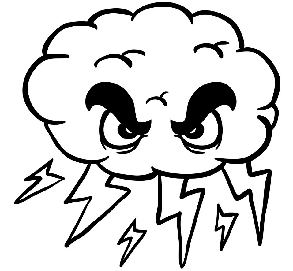 Desenho de Nuvem Desenhos Crianças e Pintar