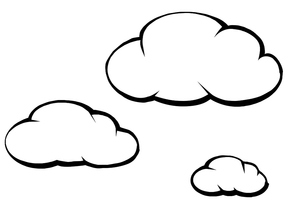 Desenho de Nuvem Download Pintar