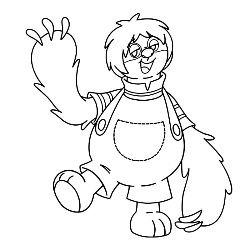 Desenho de Javo o Diário de Mika para Colorir e Pintar