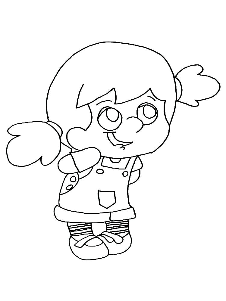 Desenho de Mika para Colorir e Pintar