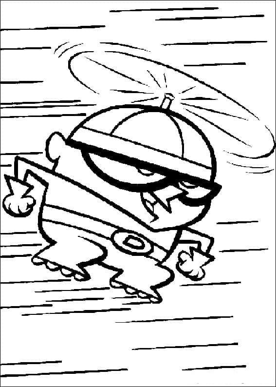 Desenho de o Laboratório de Dexter Detalhado para Colorir e Pintar