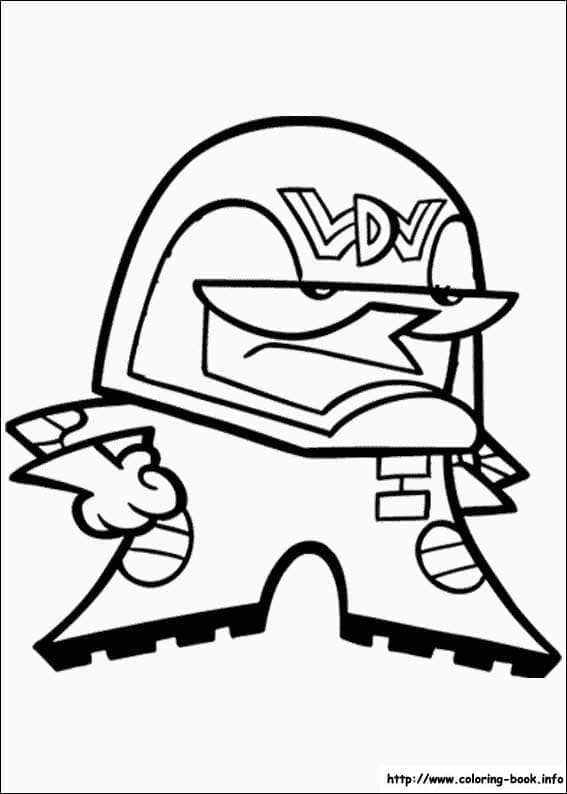 Desenho de o Laboratório de Dexter Divertido para Colorir e Pintar