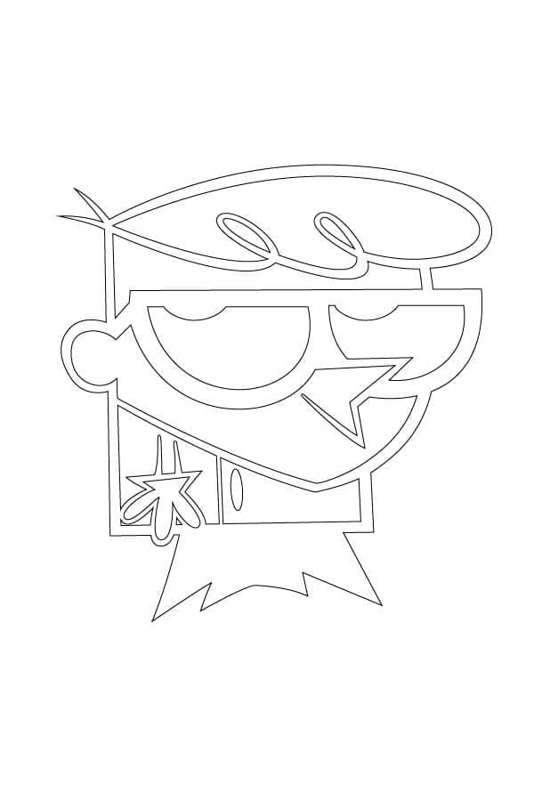 Desenho de o Laboratório de Dexter para Colorir e Imprimir e Pintar