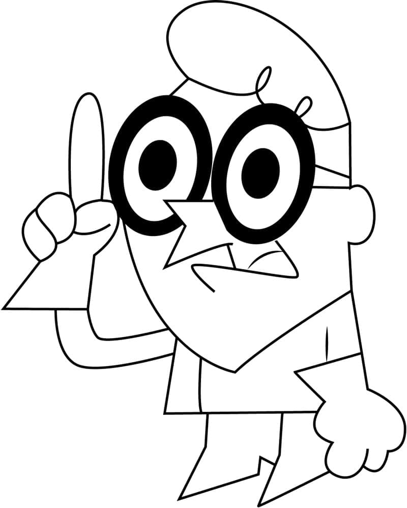 Desenho de o Laboratório de Dexter para Colorir Online e Pintar