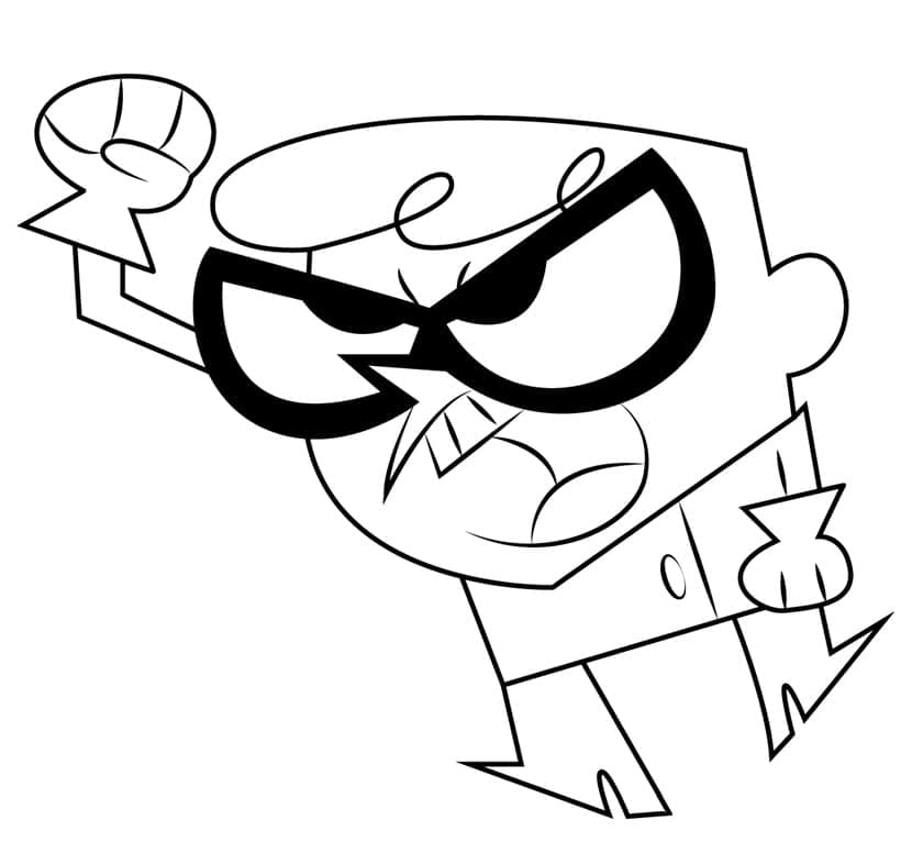 Desenho de o Laboratório de Dexter para Pintar