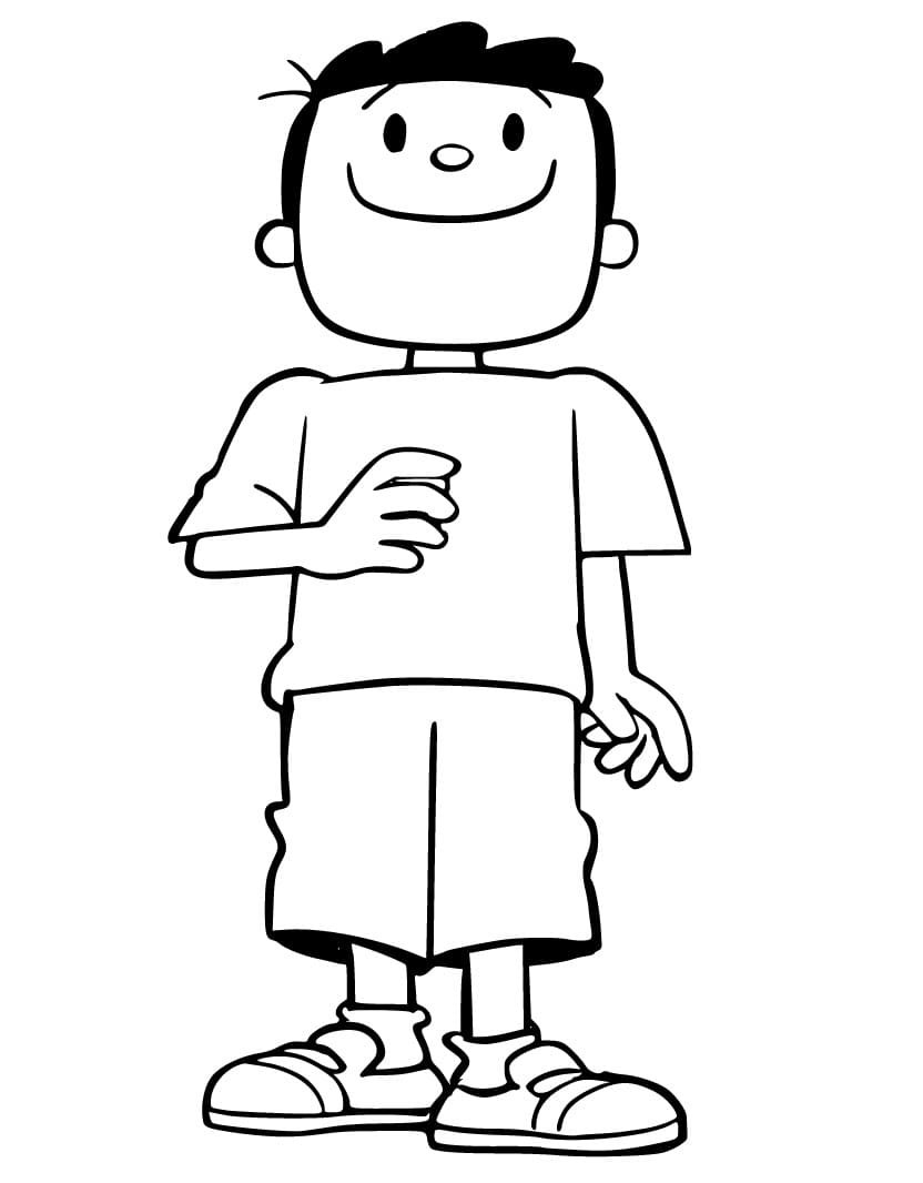 Desenho de Bocao de Menino Maluquinho para Colorir e Pintar